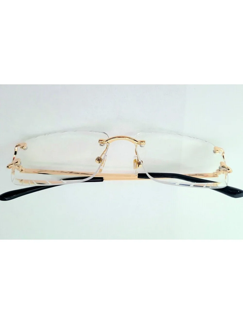 Piccadilly Gld Clr Gradient C Diamond Cut Designer Sunglass